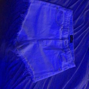 white high waisted shorts from PLT, size 4